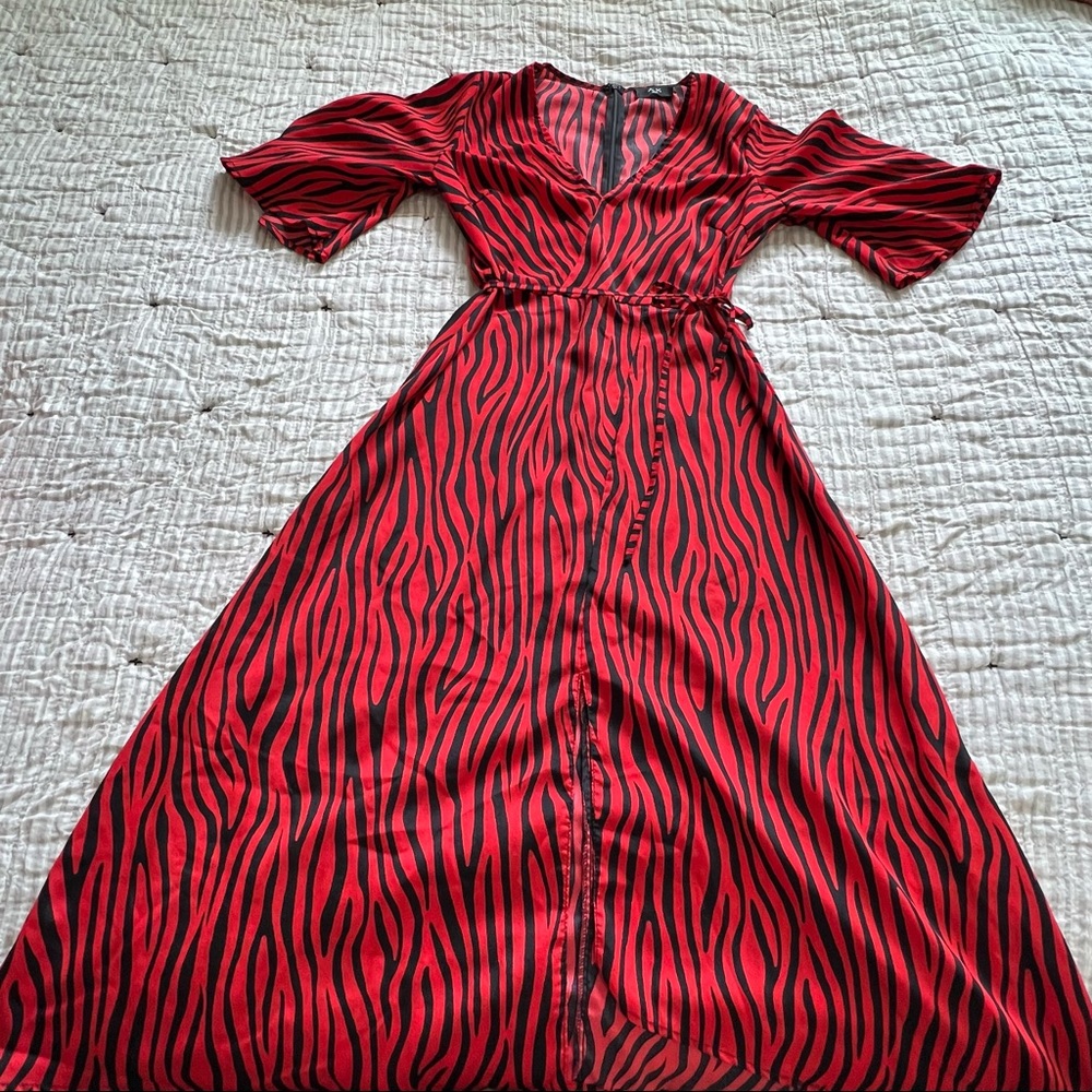 ASOS v neck handkerchief dress